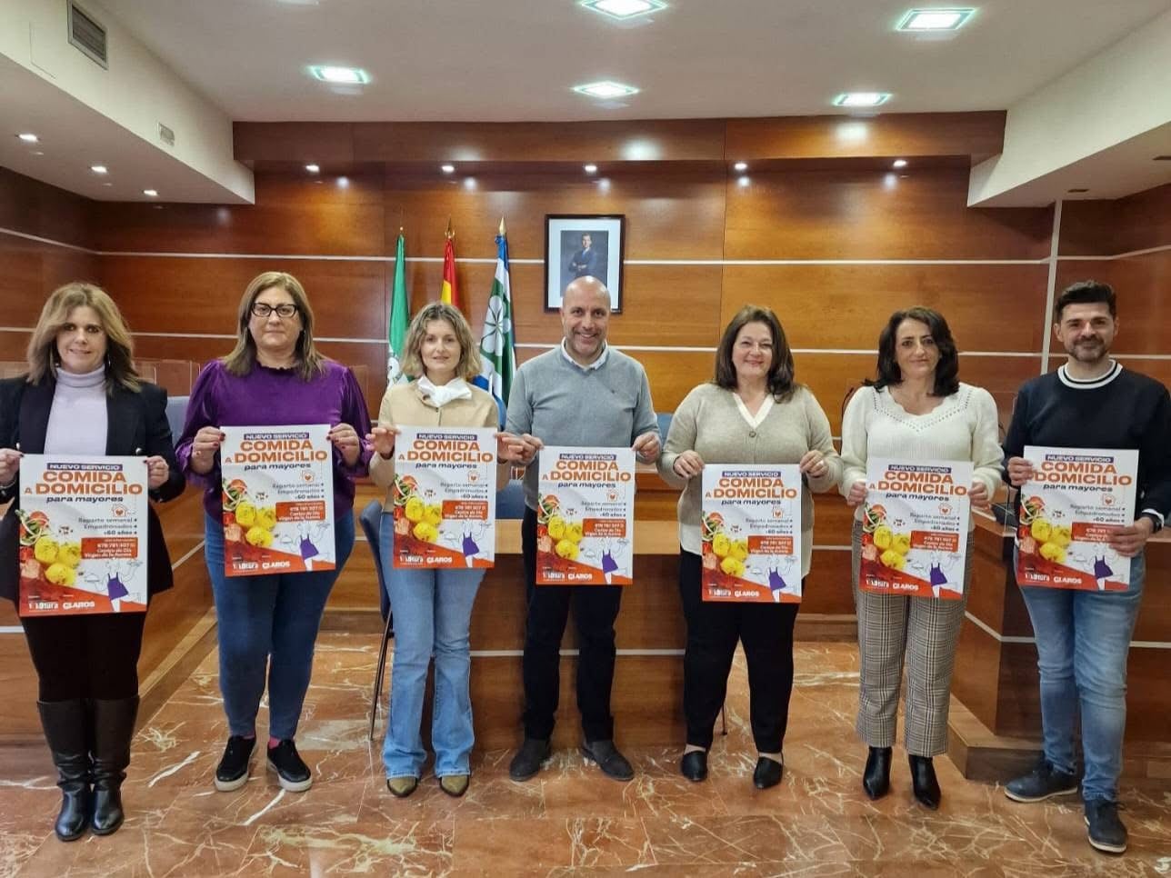 Presentación del servicio de comida a domicilio para mayores del Ayuntamiento de Otura (Granada)