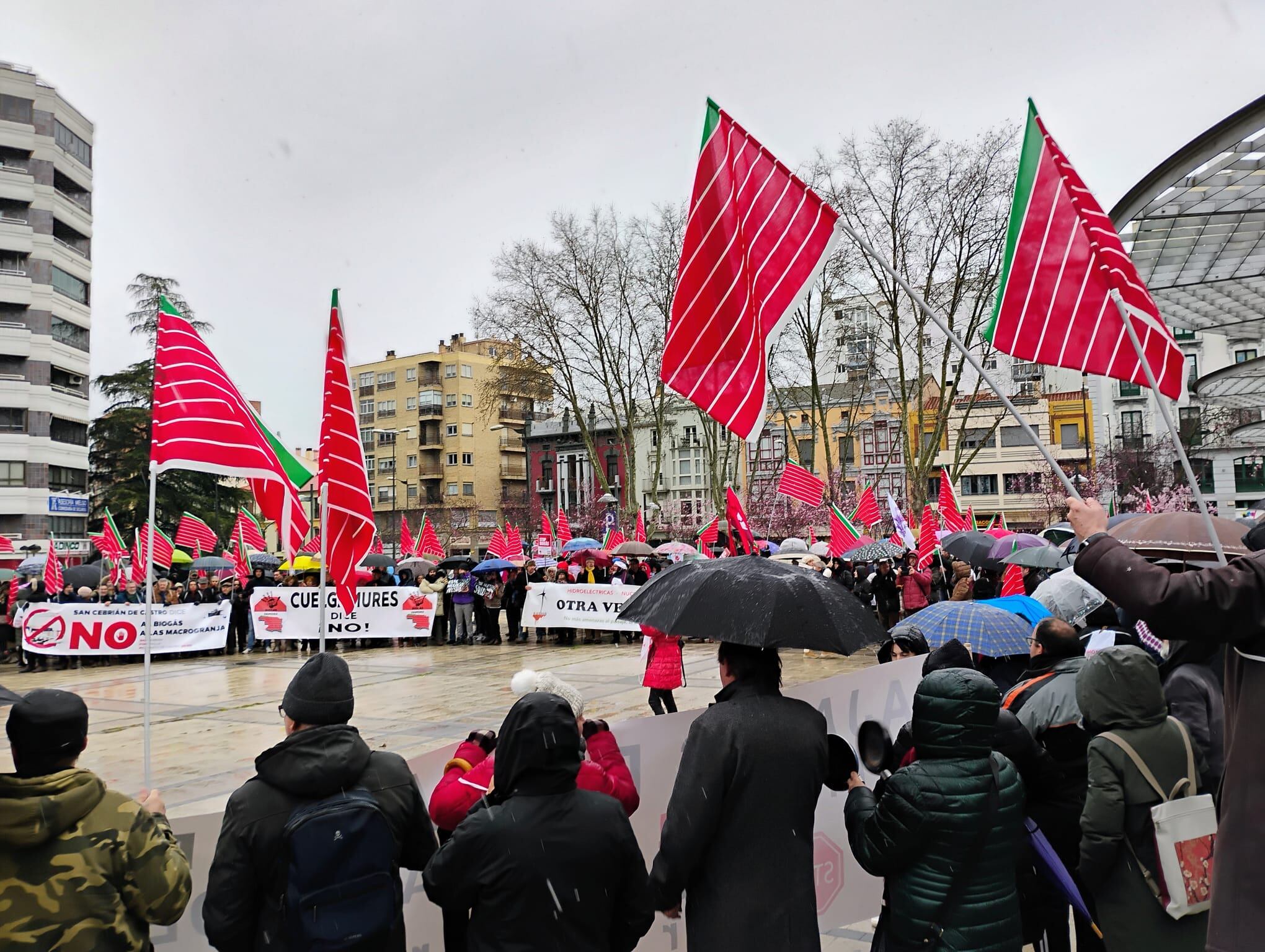 Manifestación en Zamora contra las plantas de biogás