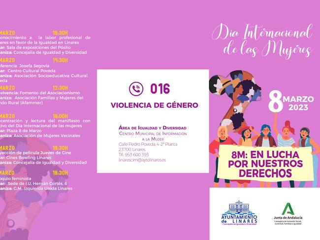 Programación con motivo del 8M en Linares
