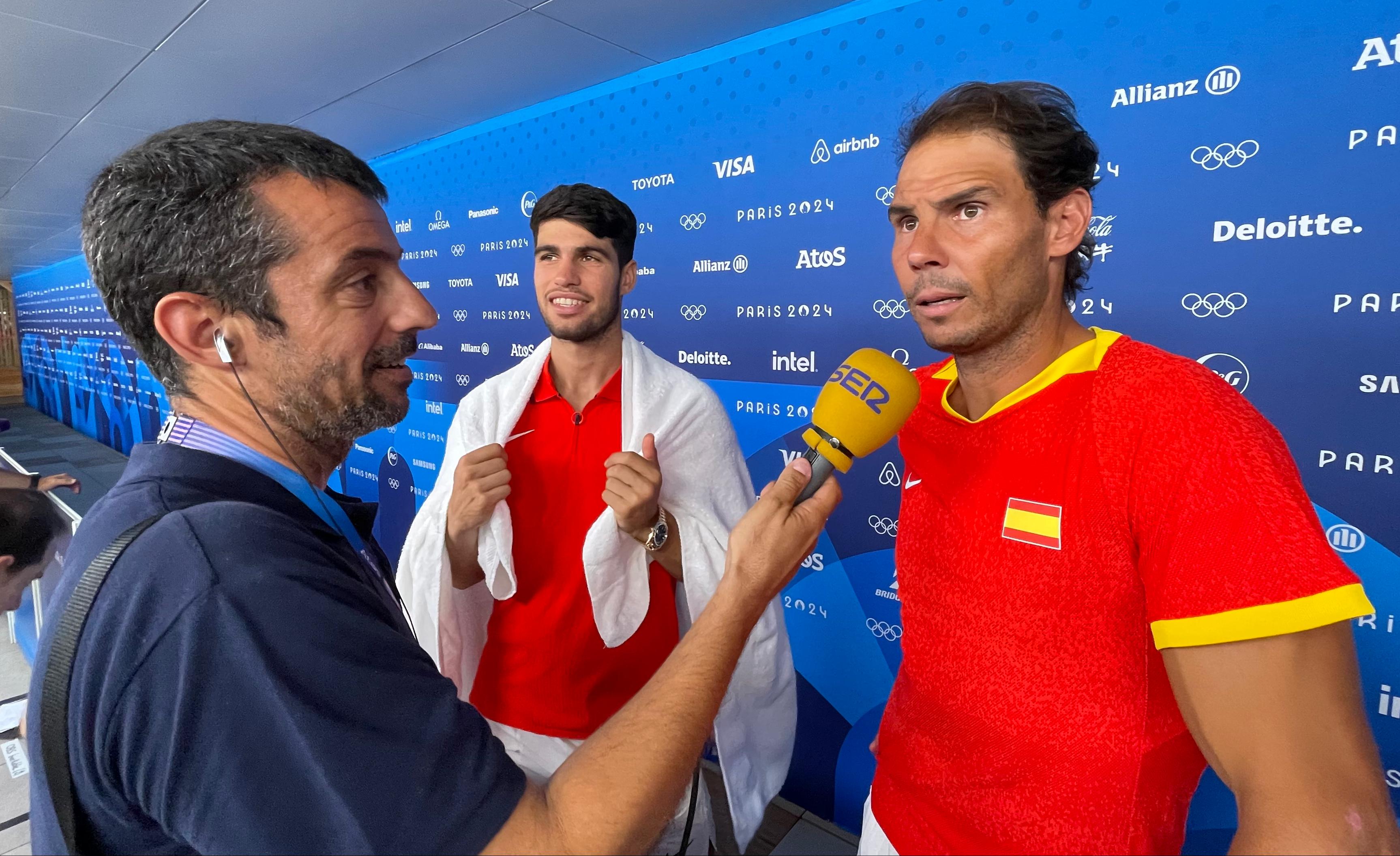 Rafa Nadal y Carlos Alcaraz, en la SER tras el pase a cuartos: "La medalla la da por segura la gente que no tiene ni idea de tenis"