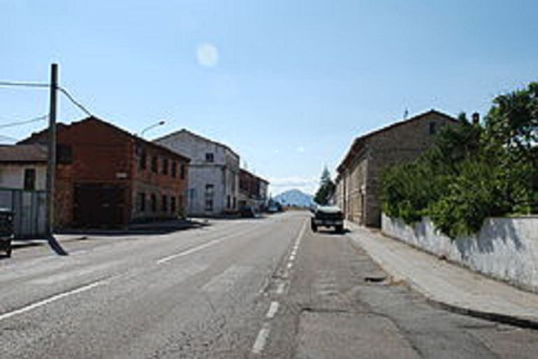 Imagen de la carretara comarcal 626 a la altura de Castrejón de la Peña (Palencia)