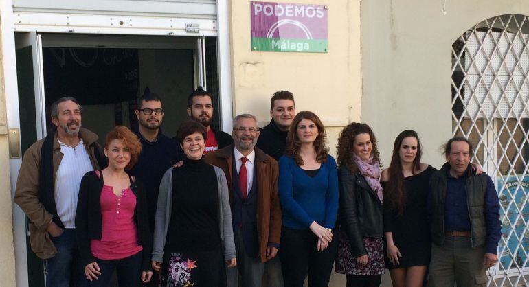 Presentación de la lista de Podemos Málaga a las elecciones autonómicas del 22 de marzo de 2015