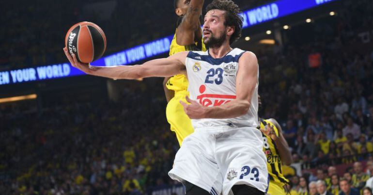 Sergio Llull, en un partido de la pasada Final Four de la Euroliga.