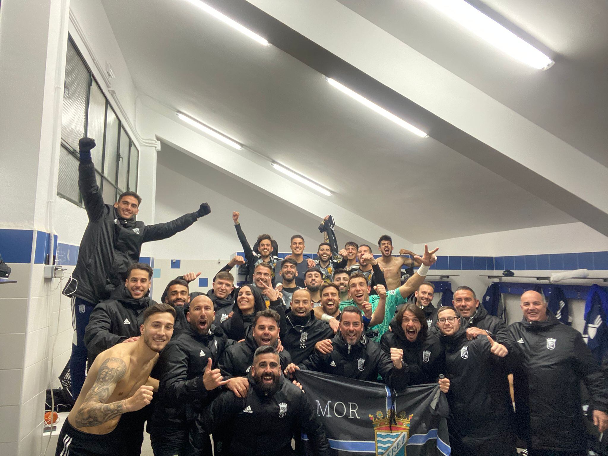 El Xerez CD celebró la victoria ante el Pozoblanco