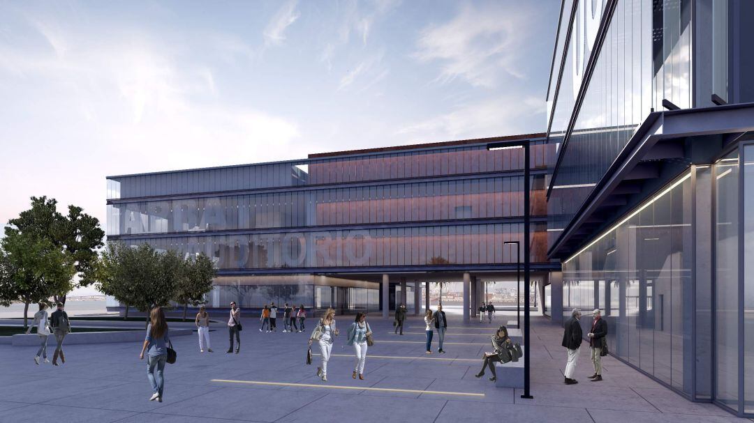 Recreación del nuevo conjunto edificatorio.