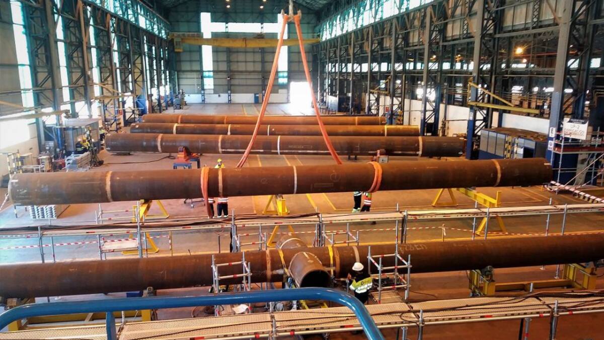 NAVANTIA Puerto Real inicia los trabajos de construcción de 20 jackets para el Mar del Norte