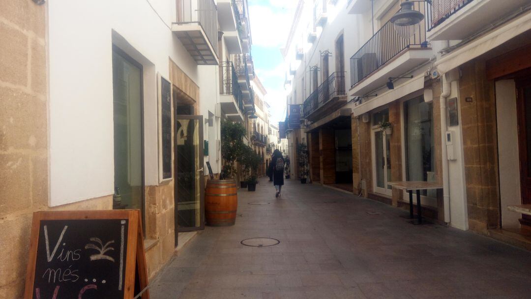 Imagen de archivo del centro histórico de Xàbia.