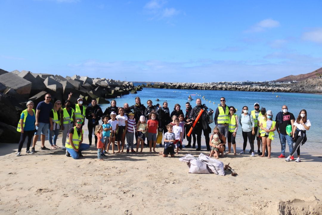 Algunos de los voluntarios participantes.