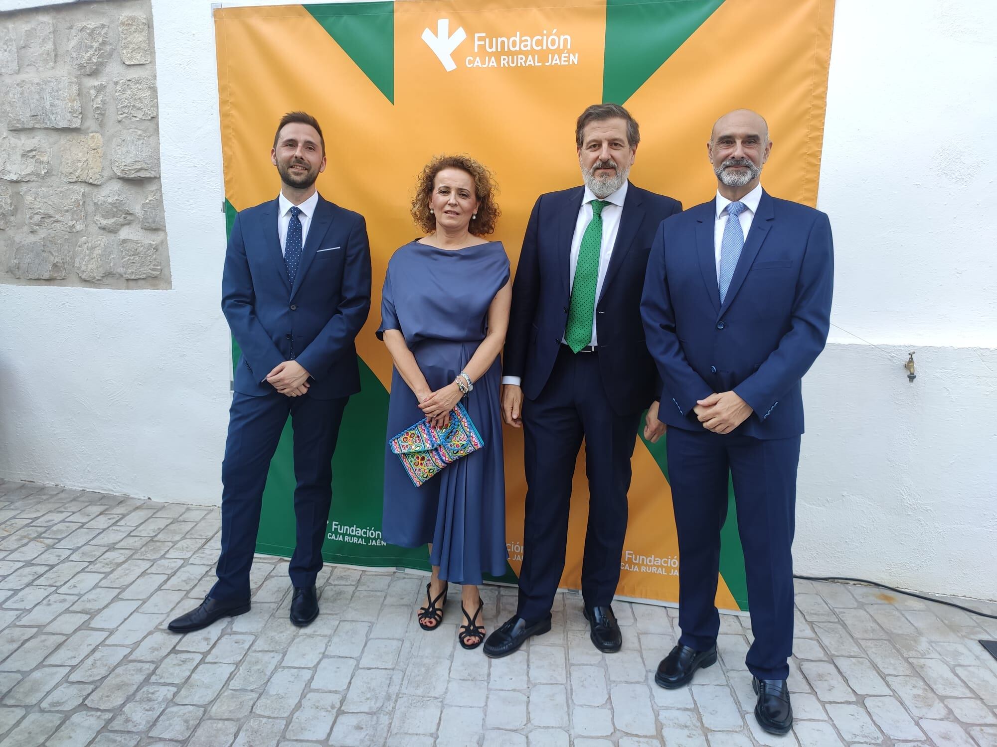 Componentes de la Fundación Caja Rural de Jaén durante el acto de presentación de su memoria anual.