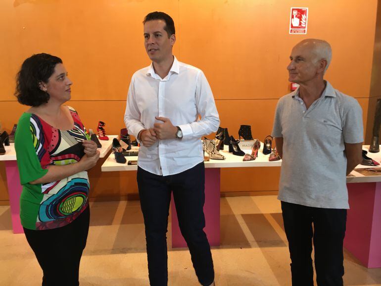 Huete, Alfaro e Ibáñez en el Museo del Calzado