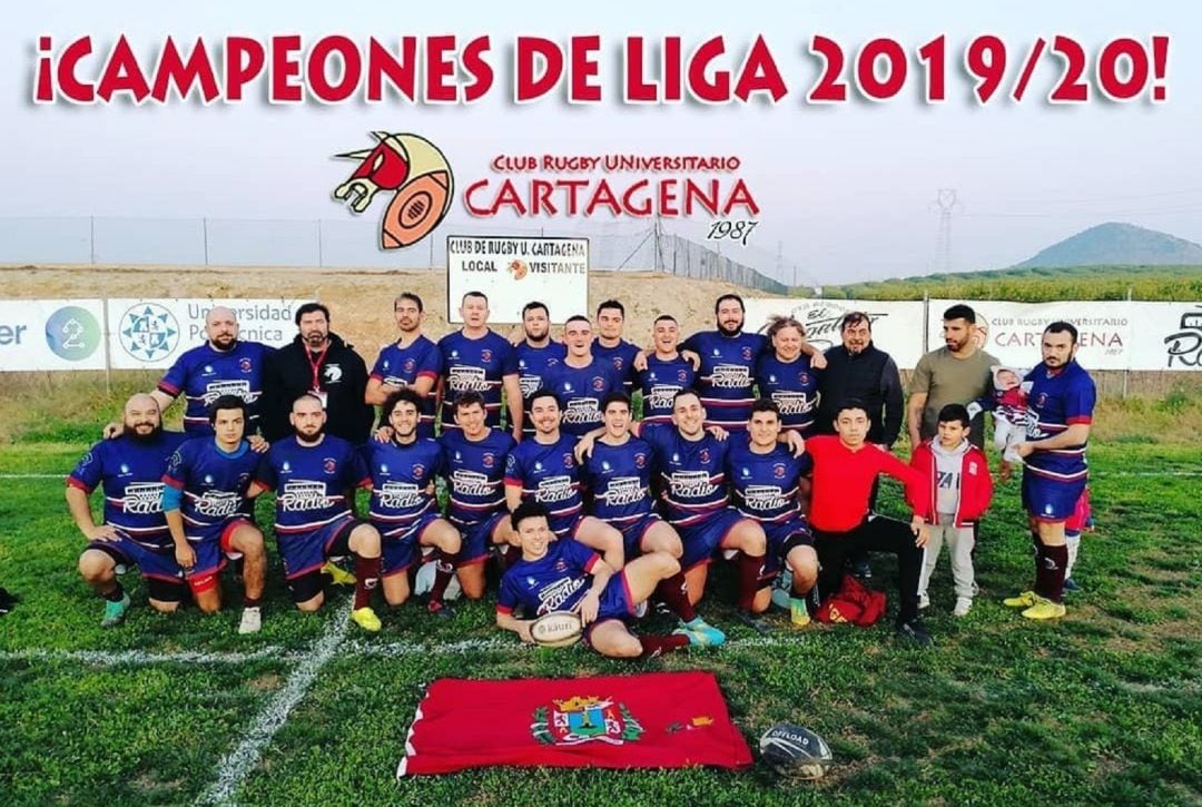 El Club Rugby Universitario de Cartagena, campeón de liga