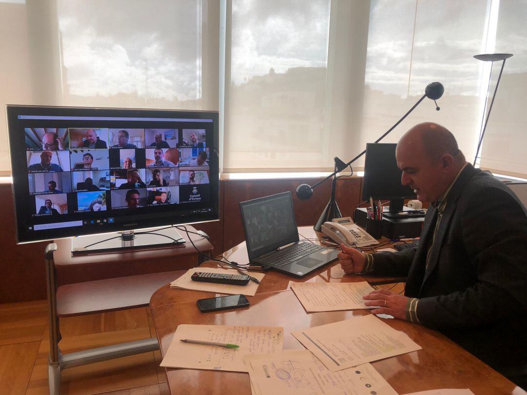 Reunión telemática con representantes de patronales y asociaciones