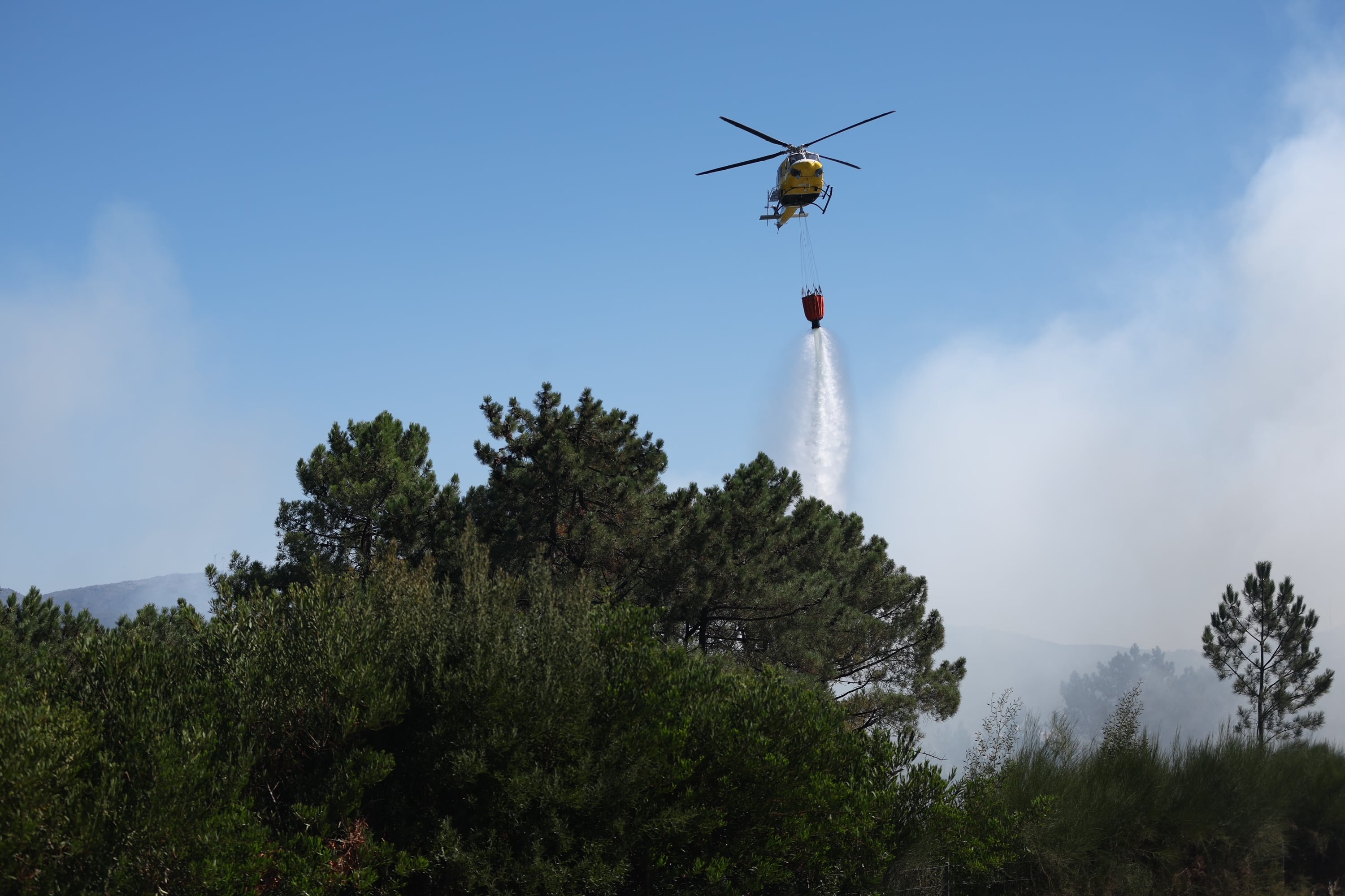 Imagen de archivo de incendio forestal en la provincia de PontevedraEFE/Sxenick