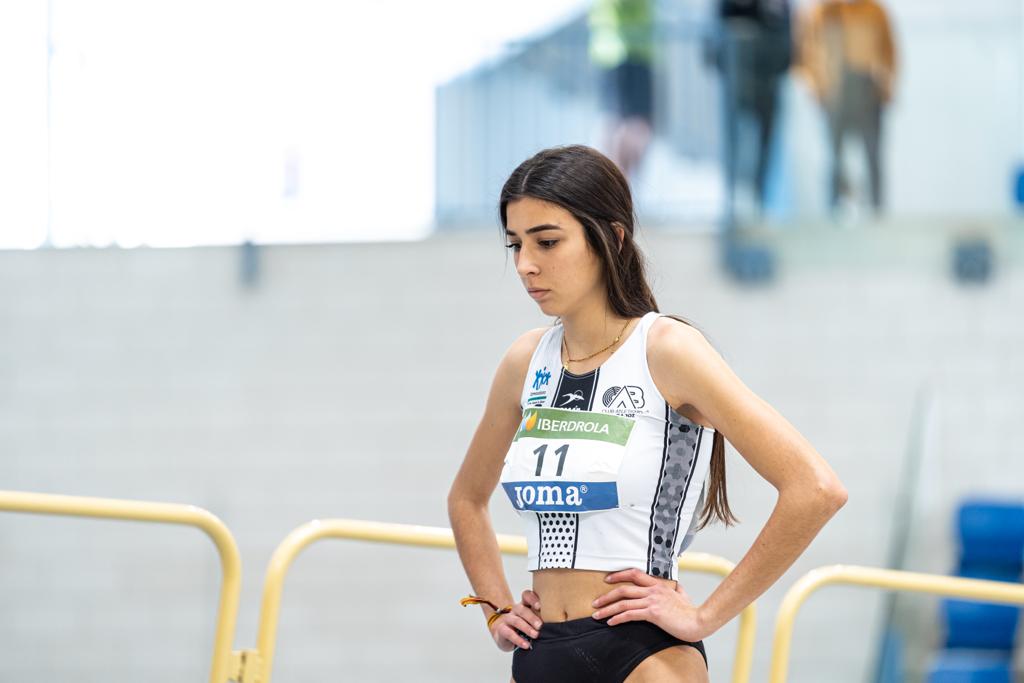 Matilde Pineda, atleta del Club Atletismo Badajoz, cuarta U20 en 200 metros lisos en Antequera (Málaga).