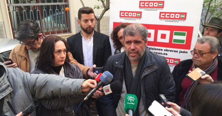 El secretario confederal de CCOO, Unai Sordo, visitó por primera vez la provincia