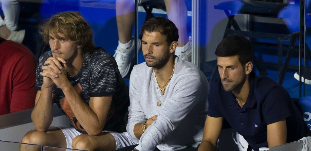 Dimitrov, junto a Zverev y Djokovic esta semana