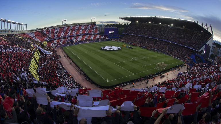 El estadio Vicente Calderón.