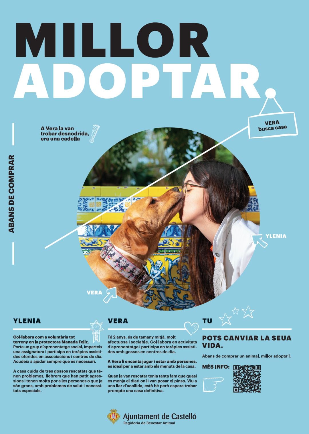 Cartel campaña Millor adoptar