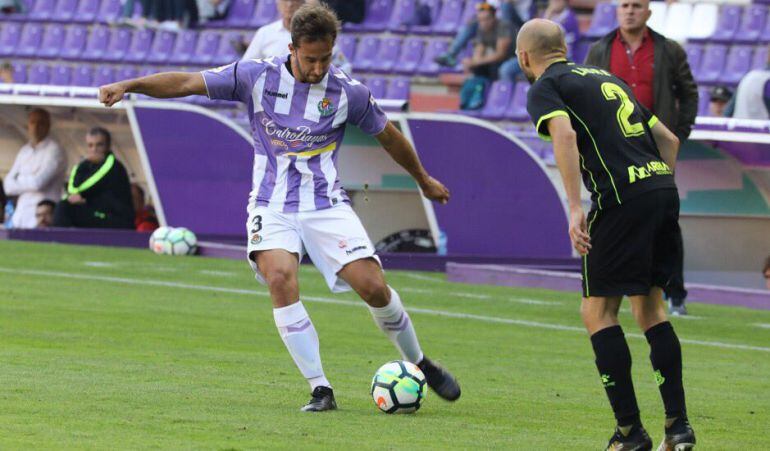 Ángel García defendió esta misma campaña la camiseta del Real Valladolid