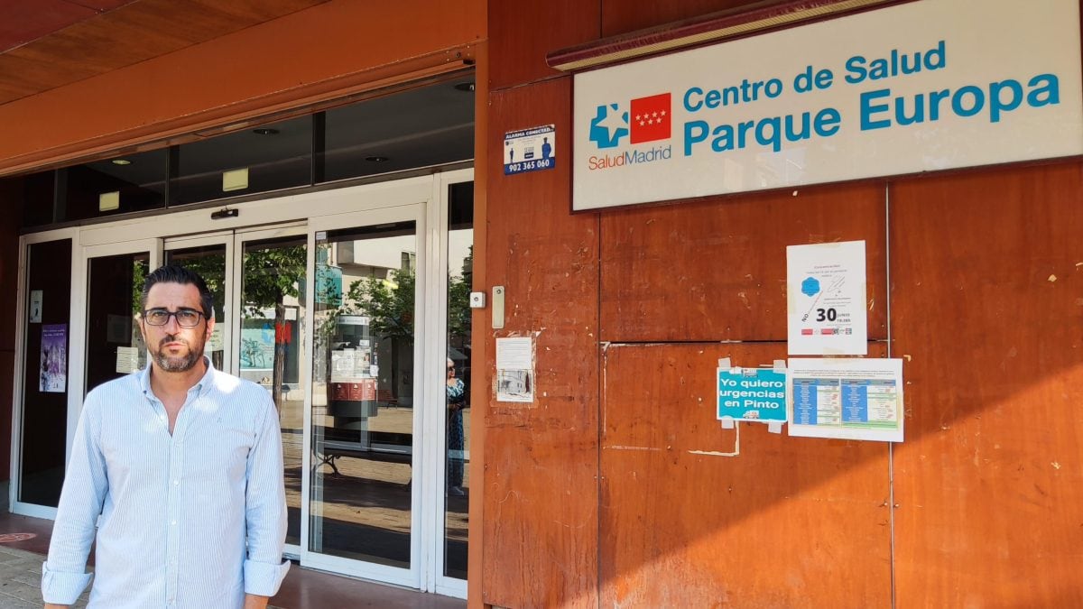 Diego Ortiz en el centro de salud Parque Europa de Pinto