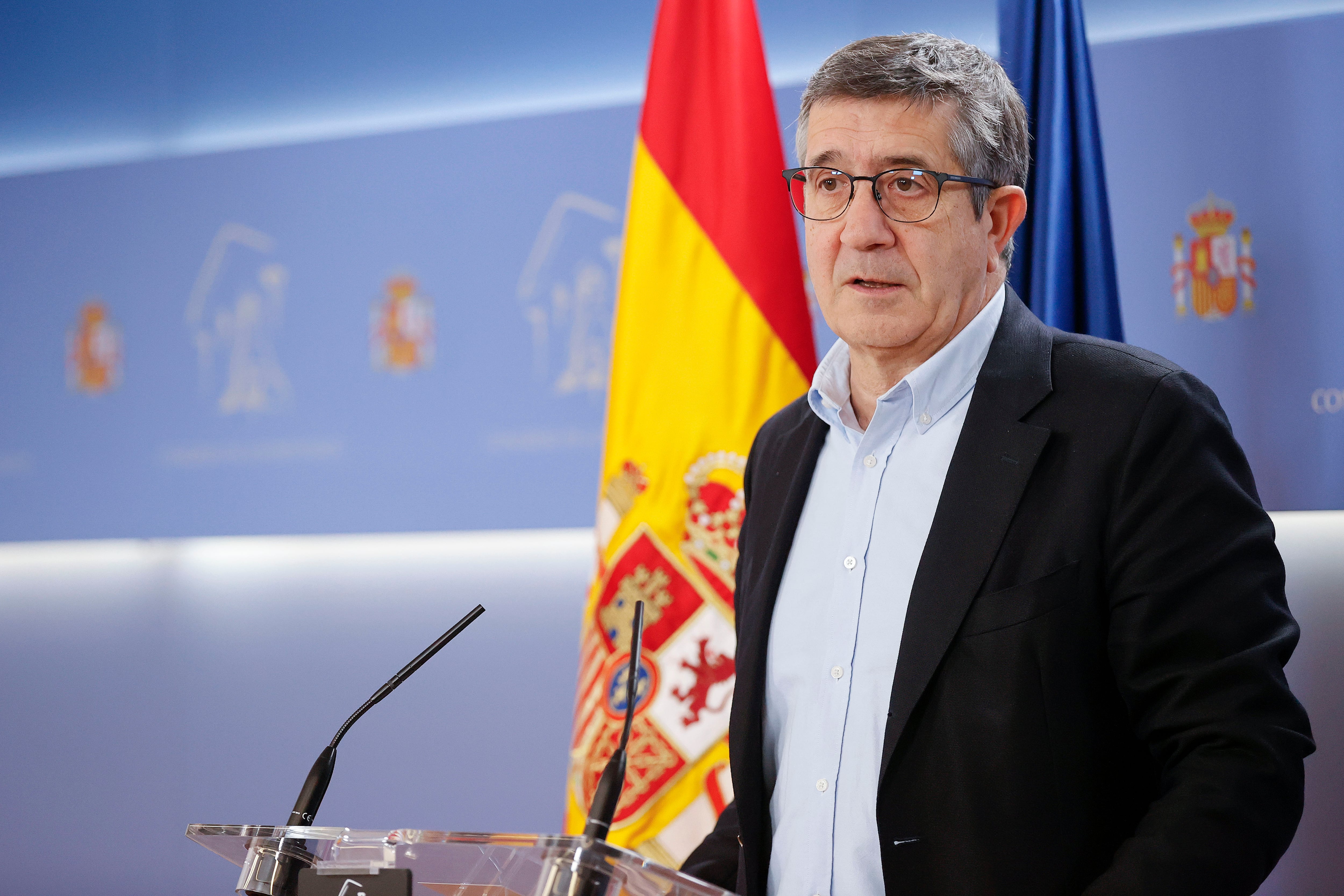 El portavoz del Grupo Parlamentario Socialista en el Congreso de los Diputados, Patxi López.