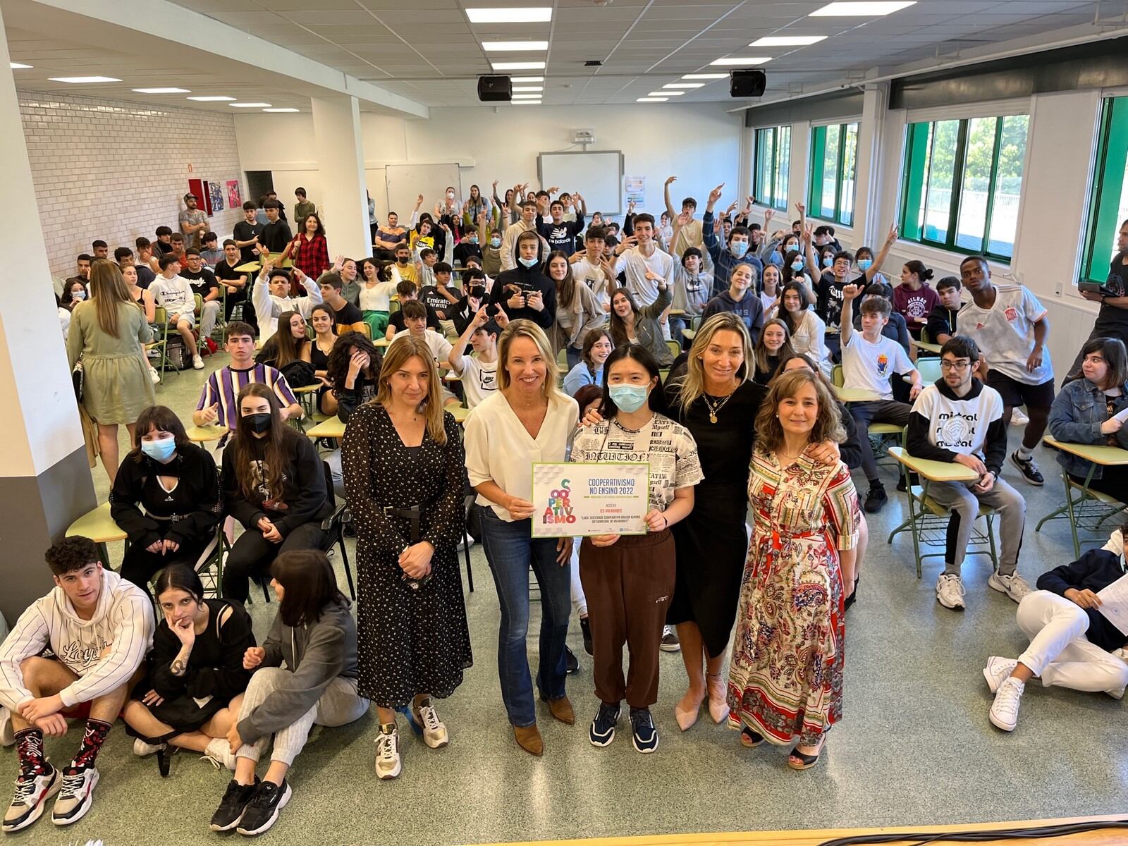 Marta Fernández Tapias en la entrega del premio