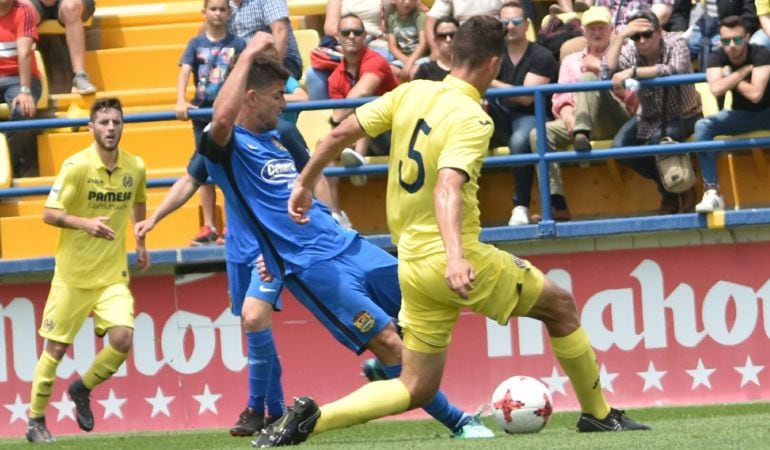 Los jugadores del Fuenlabrada no aprovecharon las oportunidades de las que dispusieron en el Mini Estadi.