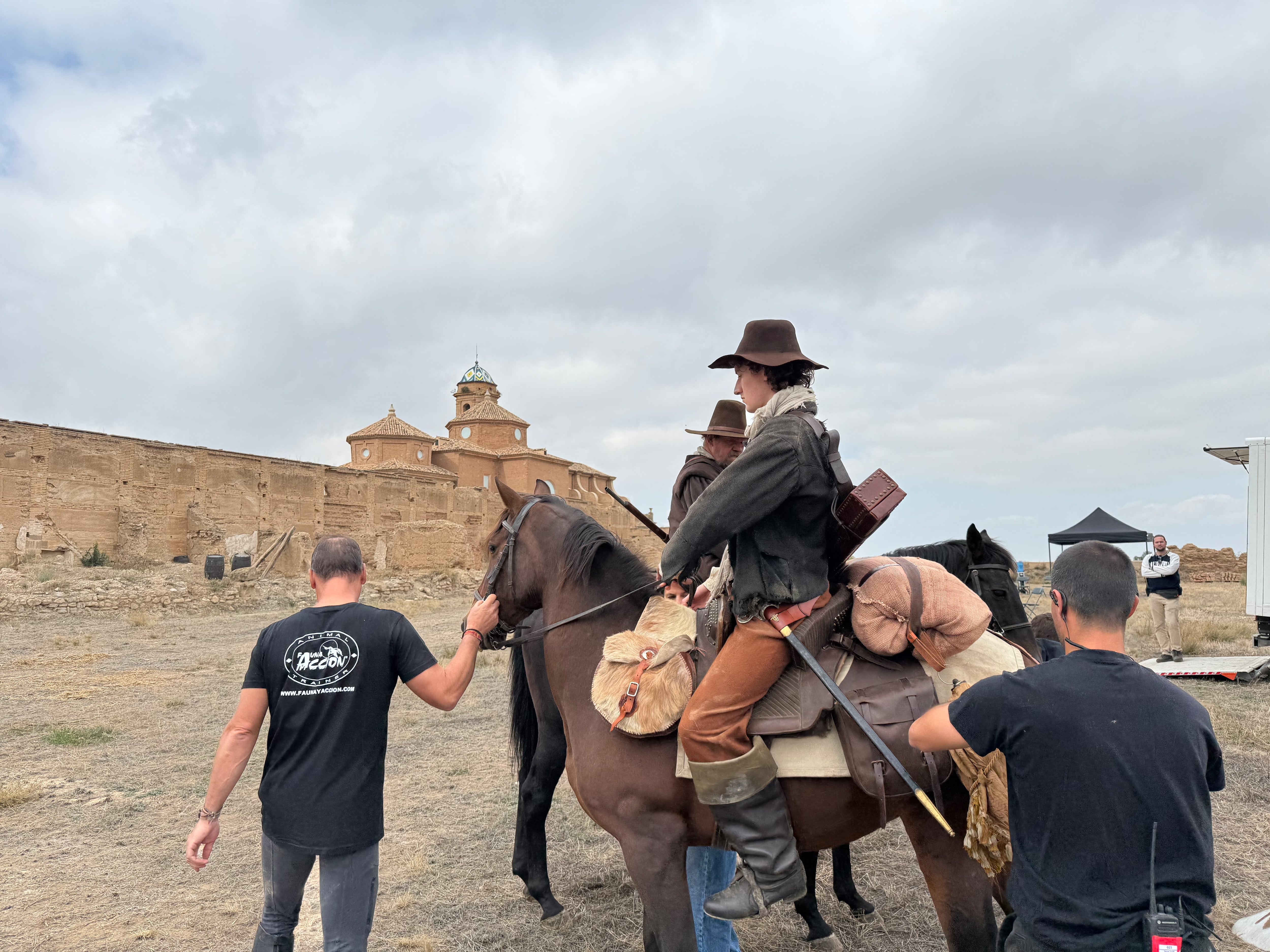 Rodaje en exteriores de la Cartuja de las Fuentes