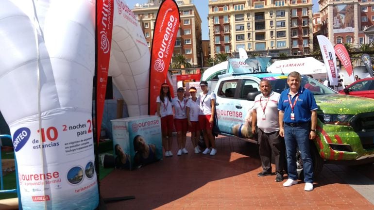 Un año más Ourense, presente en la Vuelta Ciclista a España, con un gran stand de promoción del termalismo de la provincia, por parte del INORDE, (Diputación Provincial de Ourense)