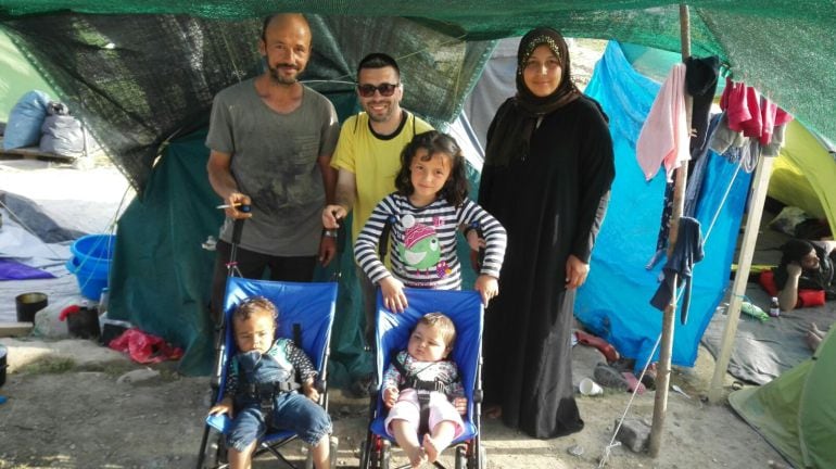 Los voluntarios llevaron material para bebés principalmente