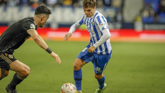 El centrocampista del Málaga Aleix Febas