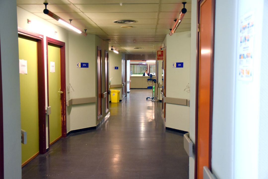 Pasillos del hospital Doctor José Molina Orosa de Arrecife.