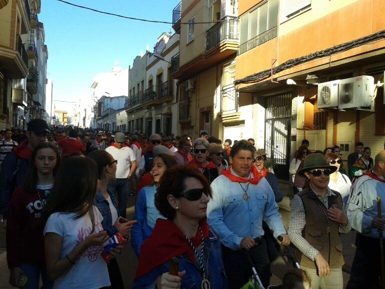 Ciudadanos de Almendralejo disfrutando del día de San Marcos