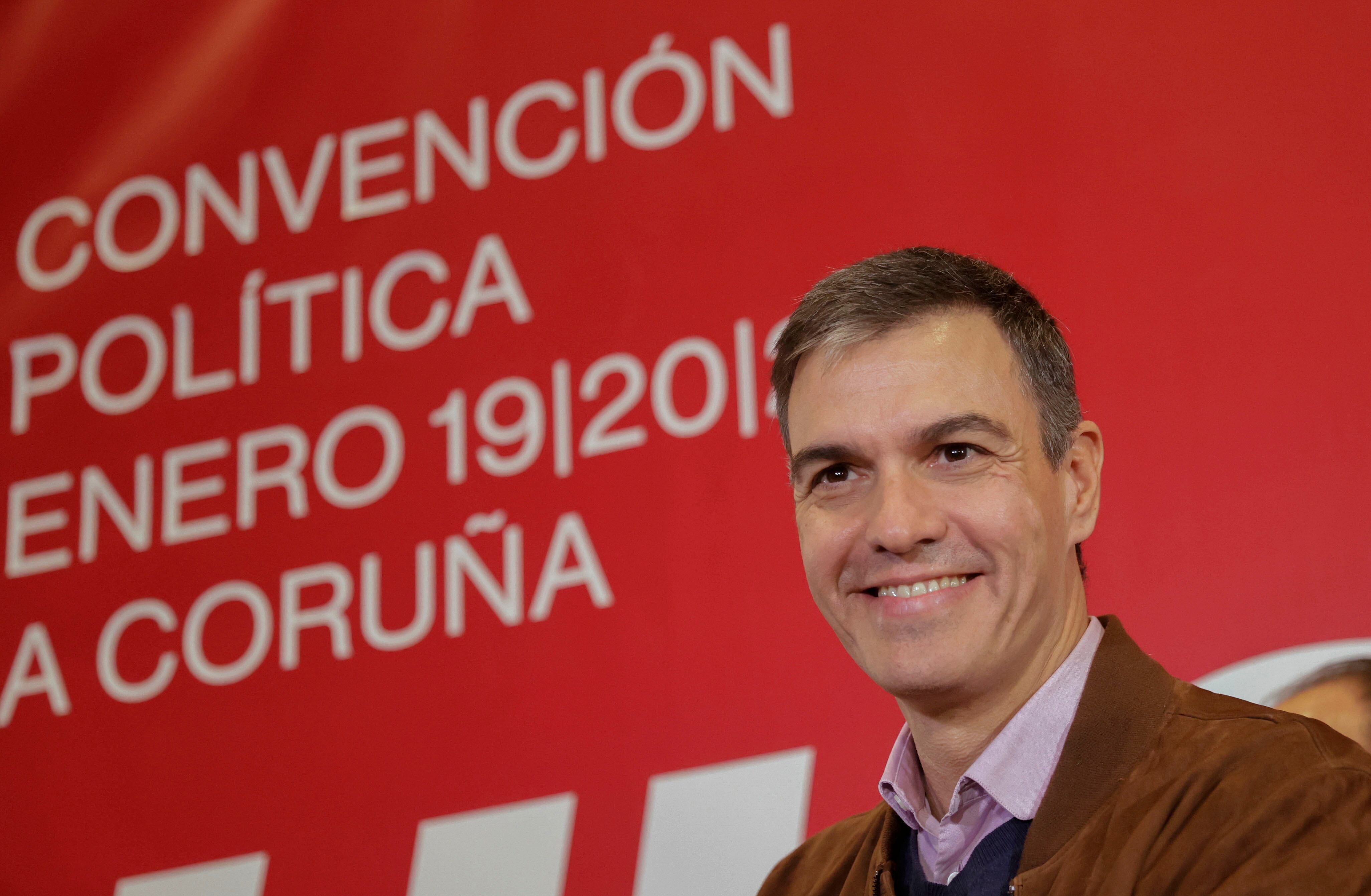 El presidente del Gobierno Pedro Sánchez a su llegada a la convención política que el PSOE celebró en A Coruña