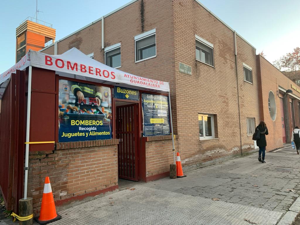 Recogida en el Parque de Bomberos de Guadalajara