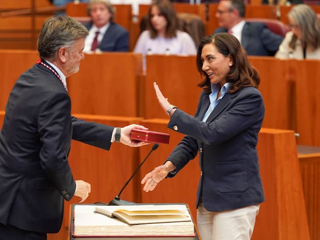 Alicia Gallego en la sesión de constitución de las Cortes