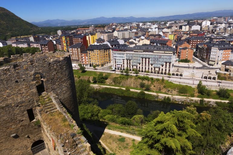 Ponferrada, desde el castillo