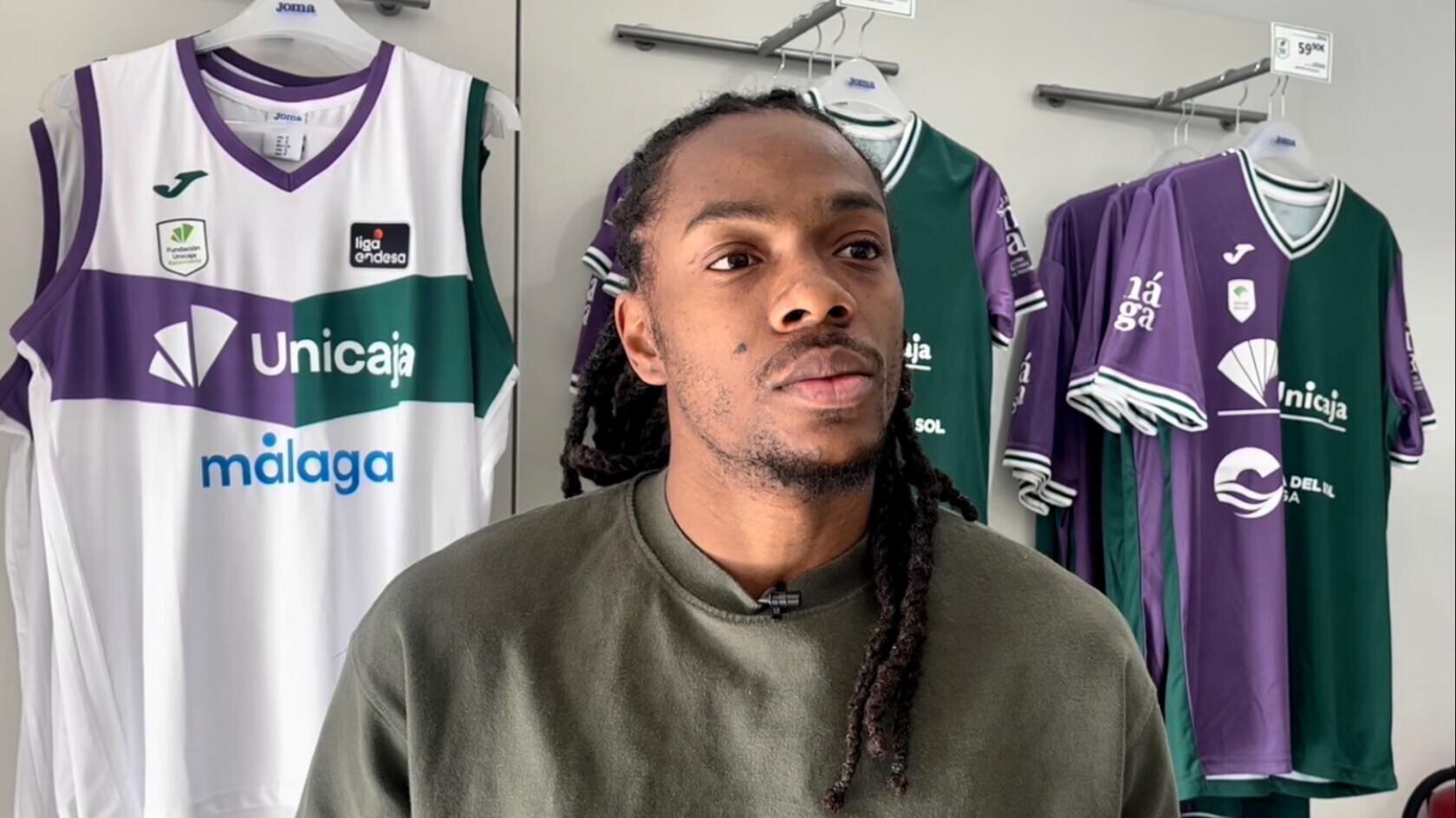 Kendrick Perry, en la tienda del Unicaja