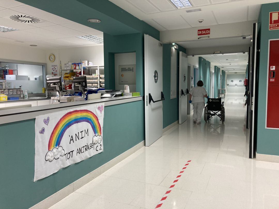 Pasillos del hospital comarcal de Gandia