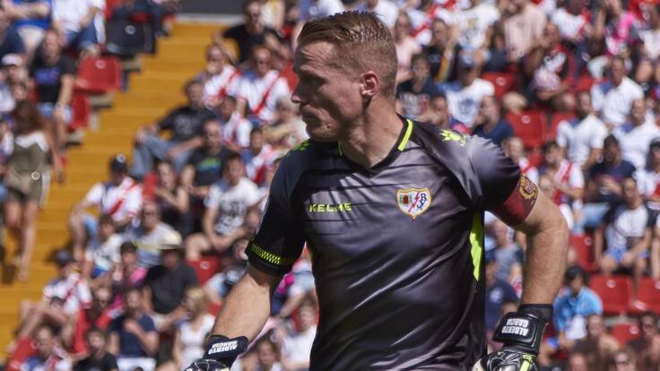Alberto García, portero del Rayo Vallecano