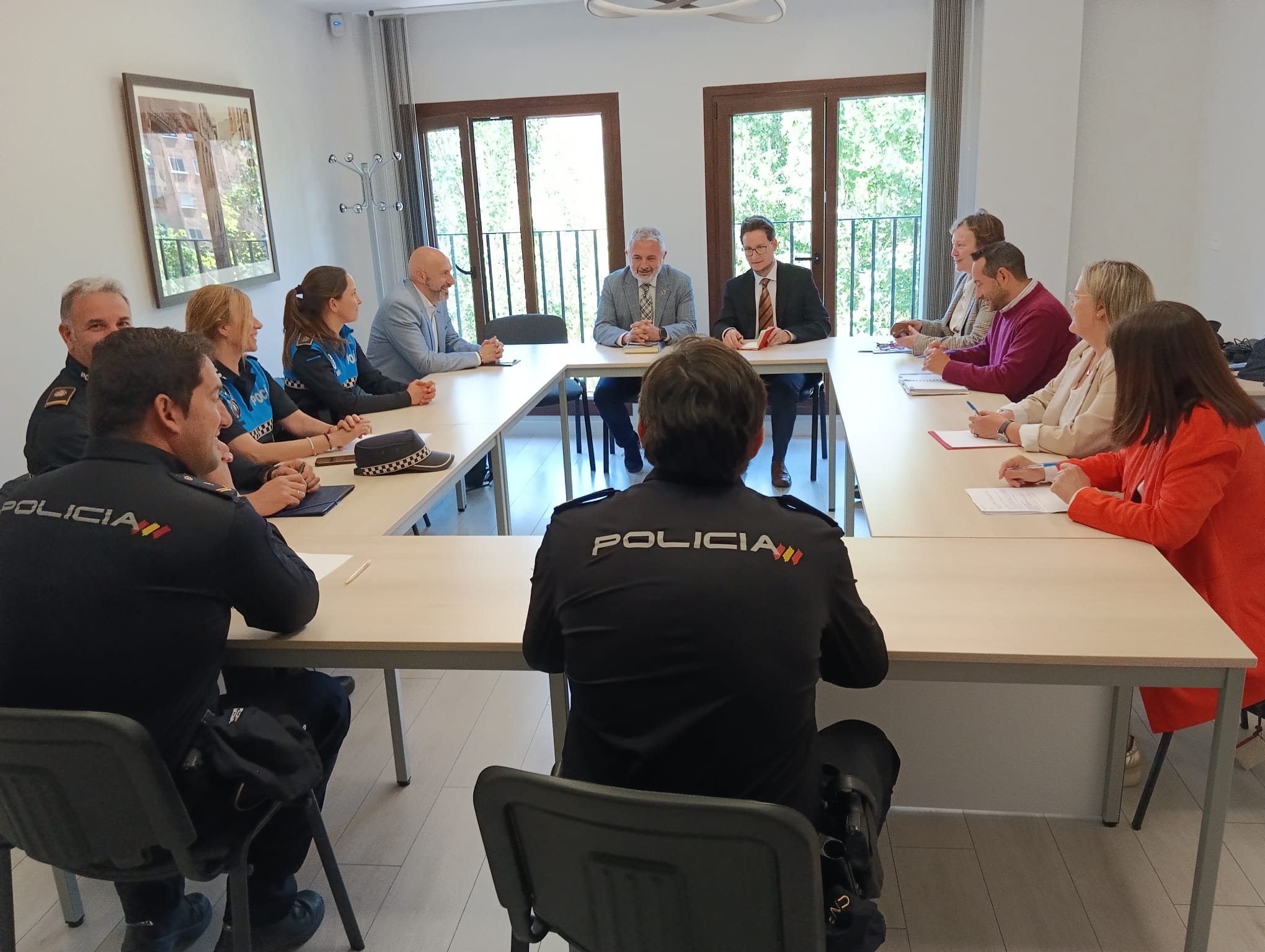 Imagen de archivo de la reunión de seguimiento del programa en Aranda el 28 de mayo de este año