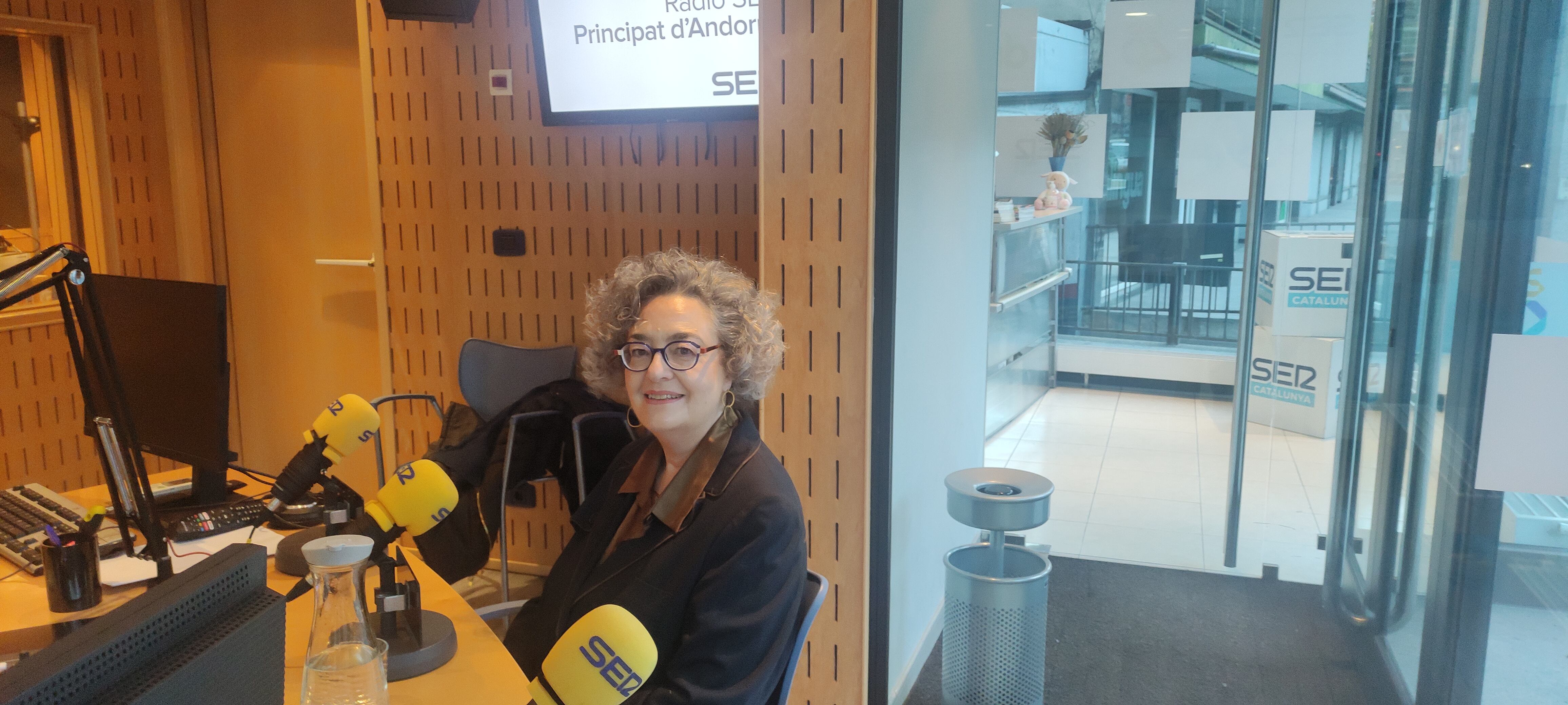 Montserrat Ronchera durant l'entrevista de 'Amb Veu de Dona'.