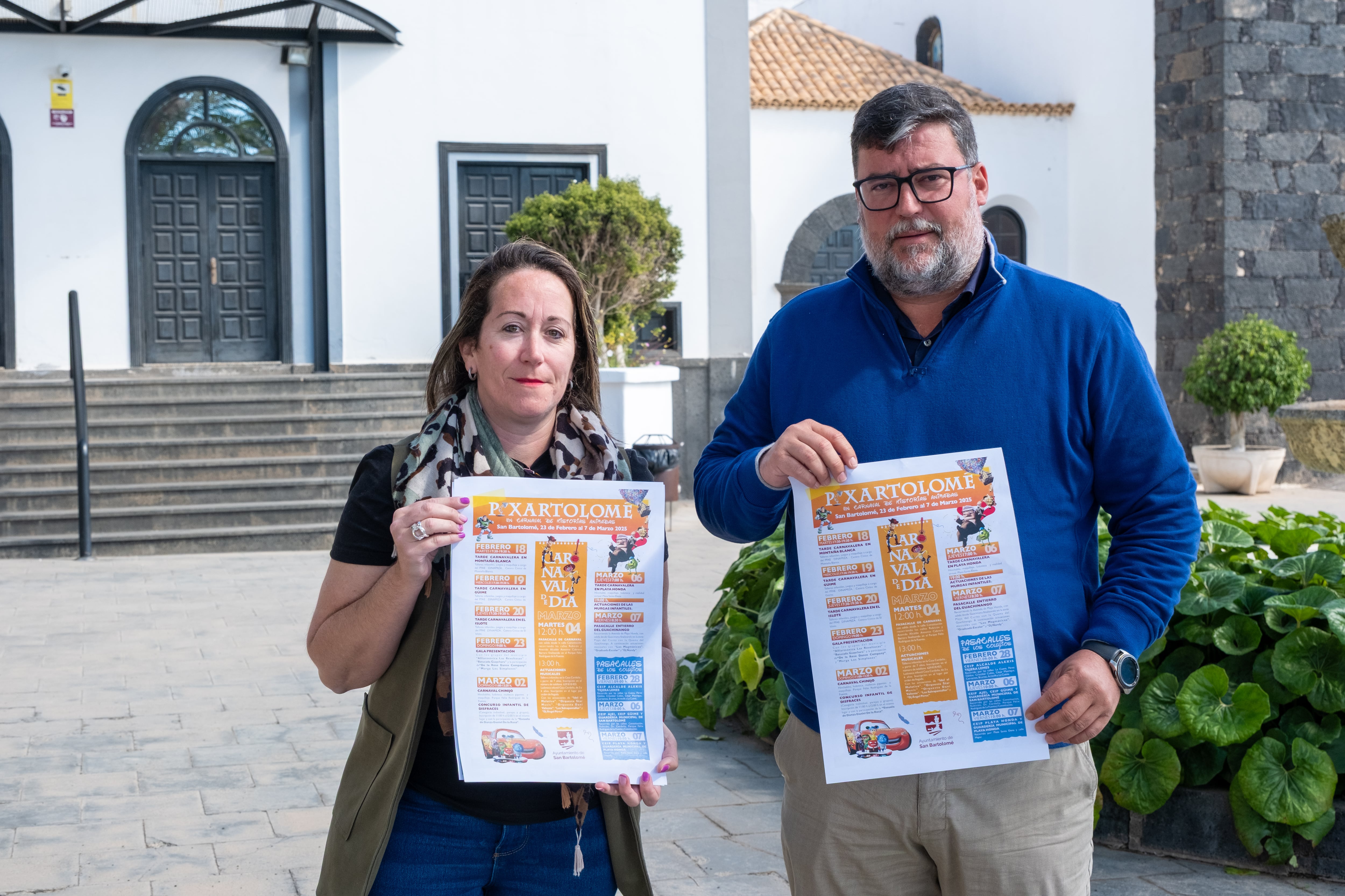 Presentación del programa de los carnavales de San Bartolomé 2025.