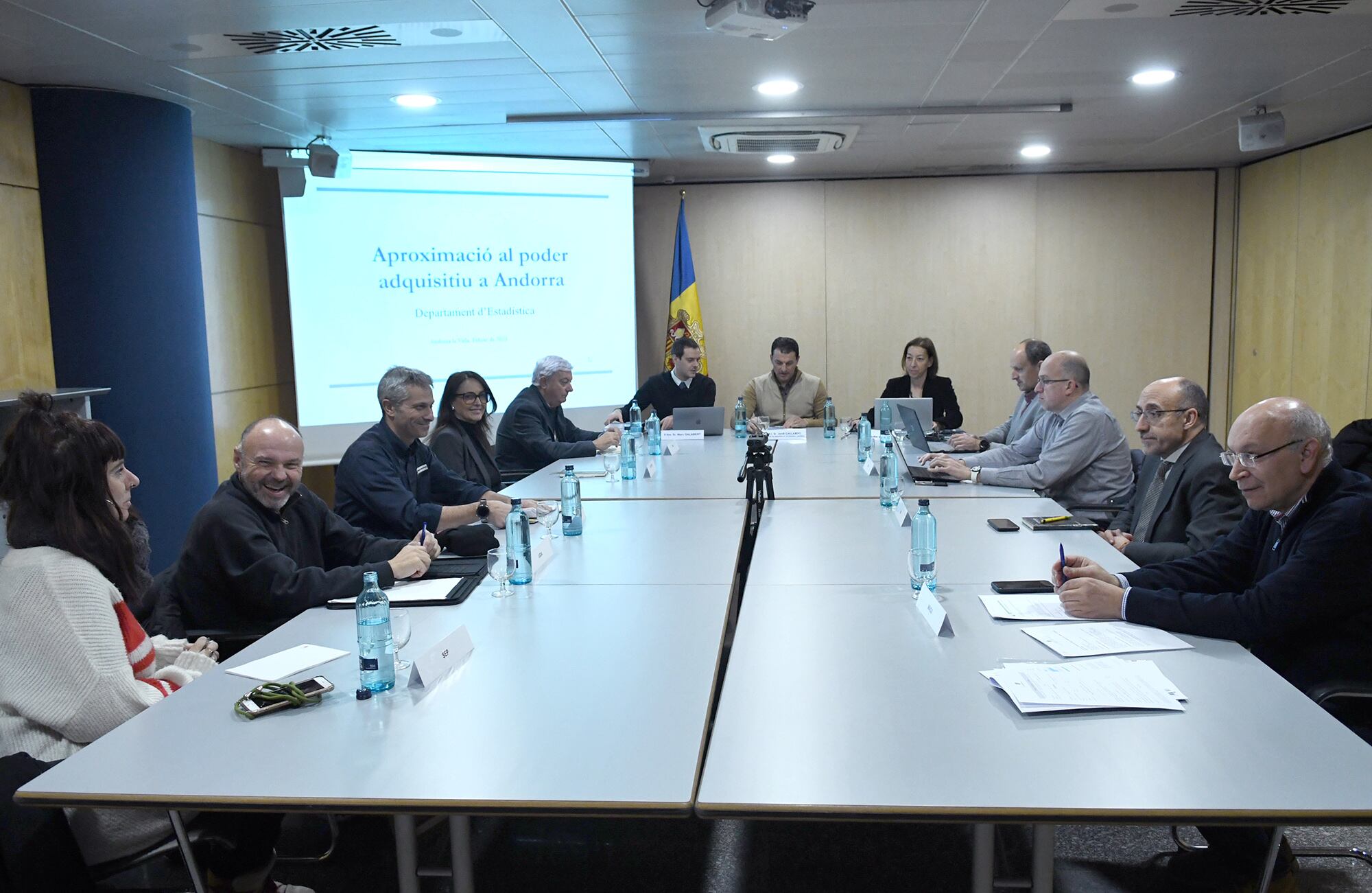El president de la CEA, Gerard Cadena, assisteix a la reunió del Consell Econòmic i Social