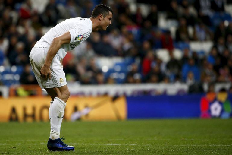 Cristiano Ronaldo, en el partido contra el Villarreal.