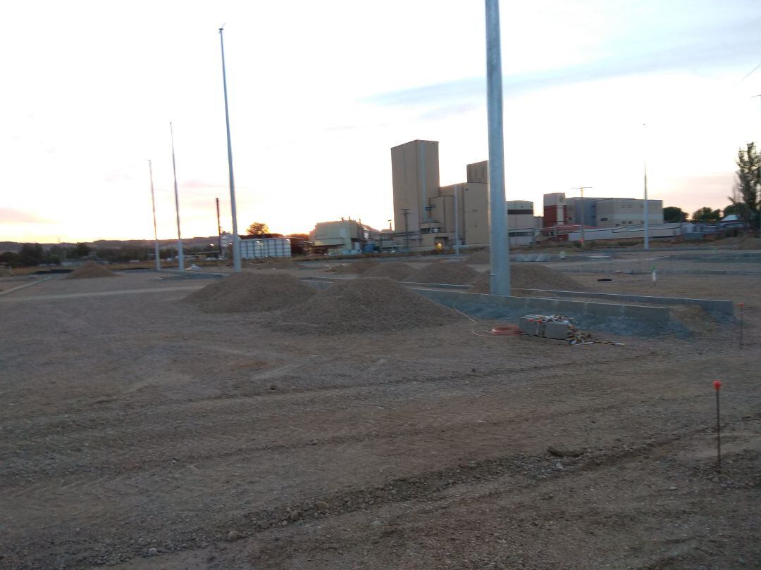 Imagen de las obras del nuevo aparcamiento