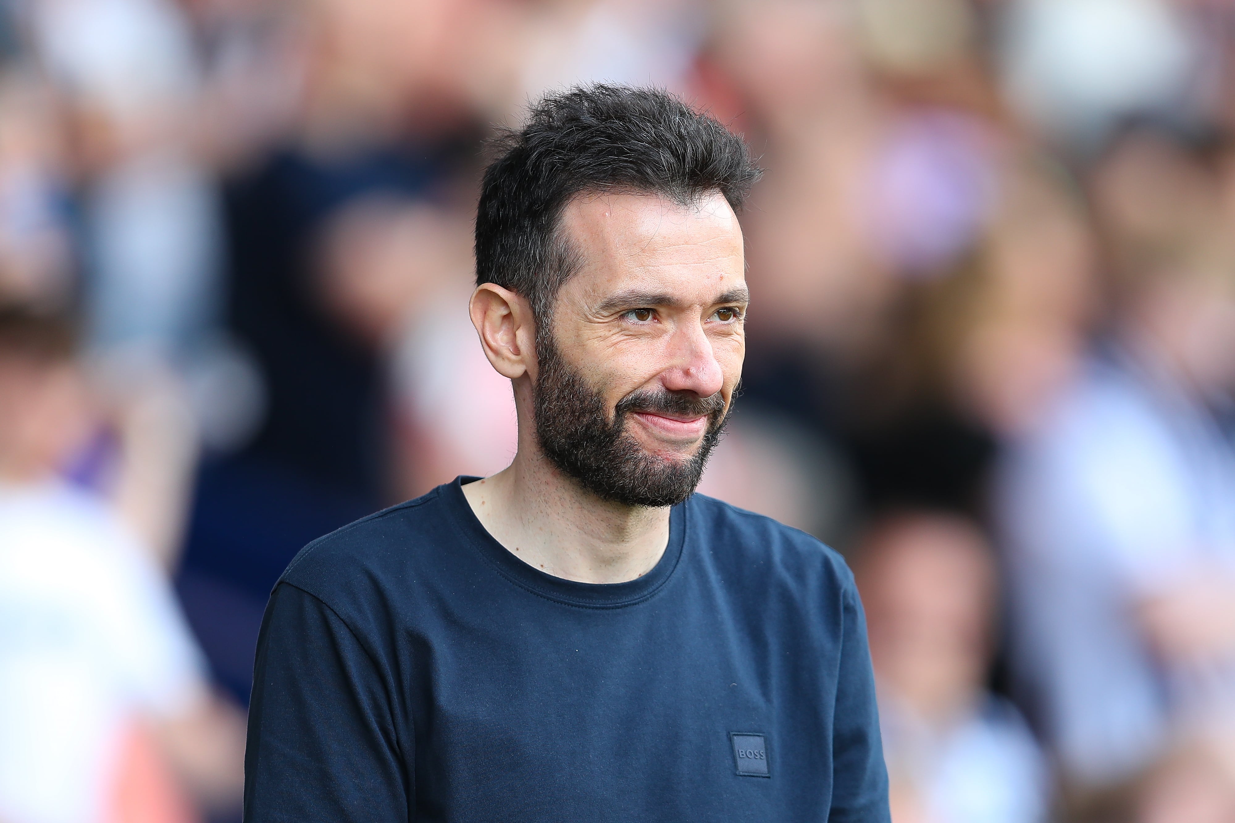 Carlos Corberán, durante la eliminatoria de ascenso a la Premier League entre West Bromwich Albion y Southampton