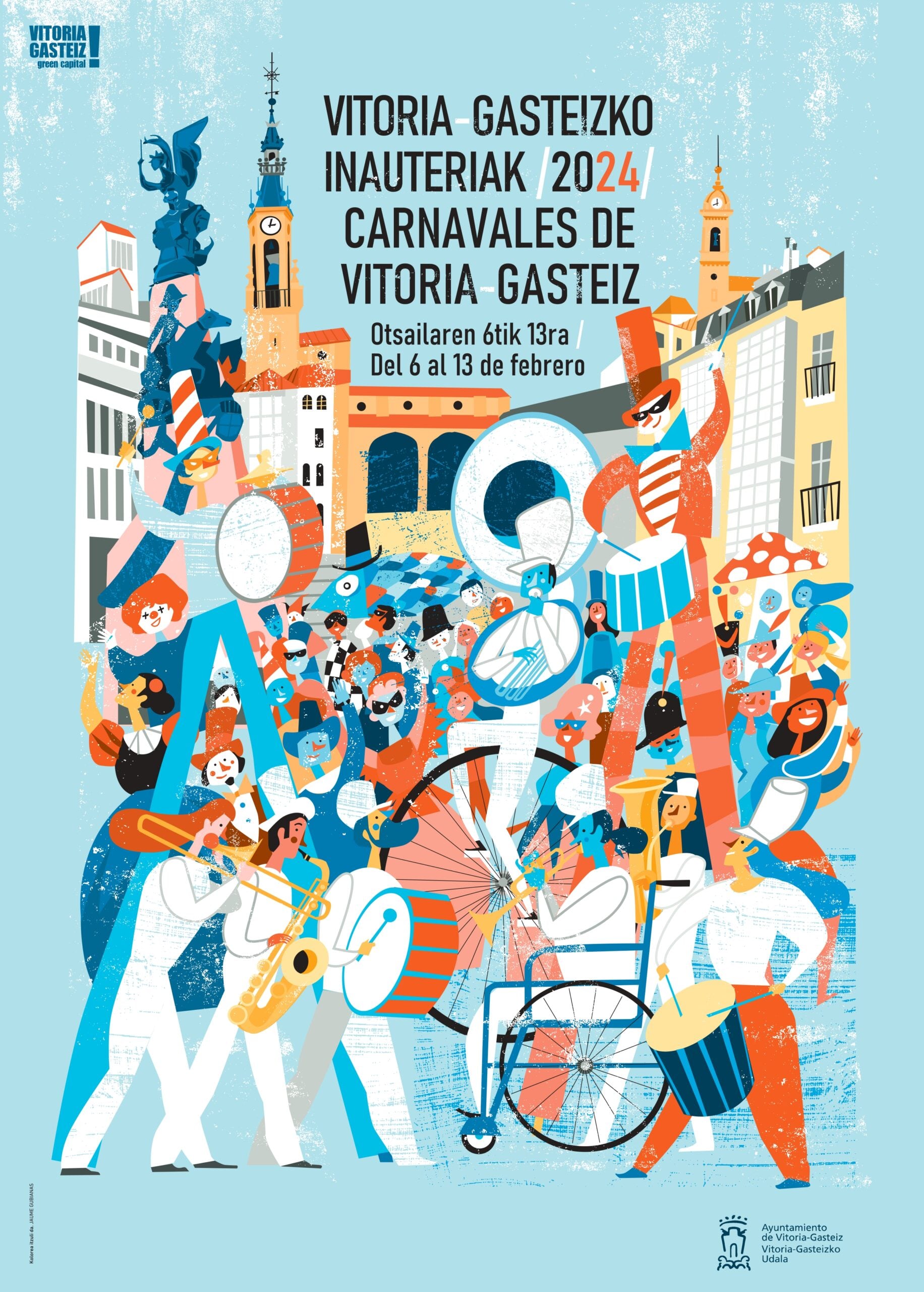 Cartel del Carnaval 2024 de Vitoria