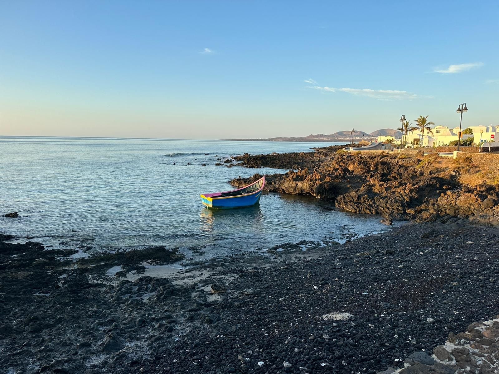 Una de las últimas pateras llegadas a Lanzarote, en Punta Mujeres.