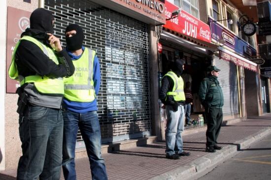 Operatiu de la Guàrdia Civil a Lloret de Mar